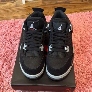 Jordan 4 black canvas